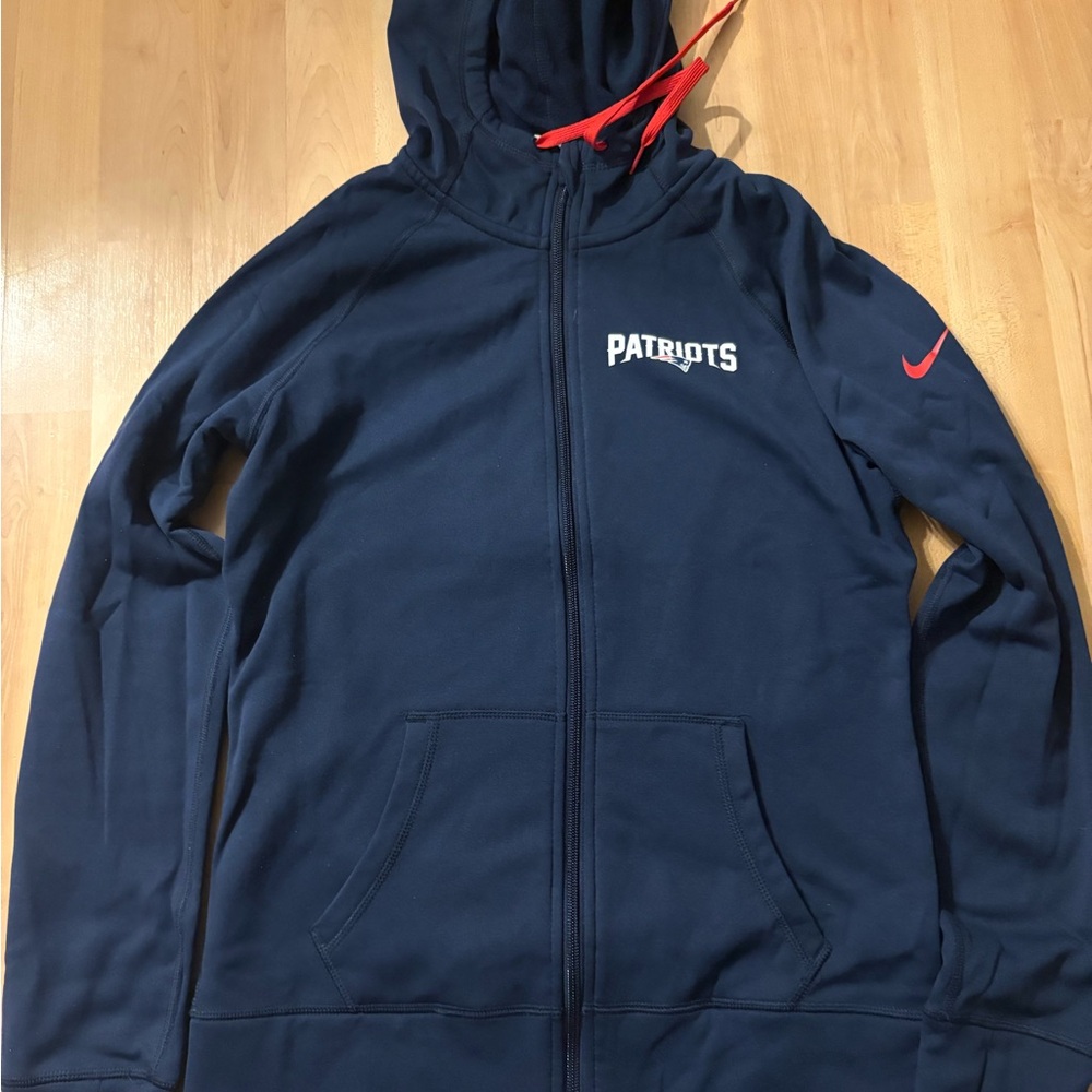 Nike New England Patriots NFL Therma-Fit Navy Hoodie